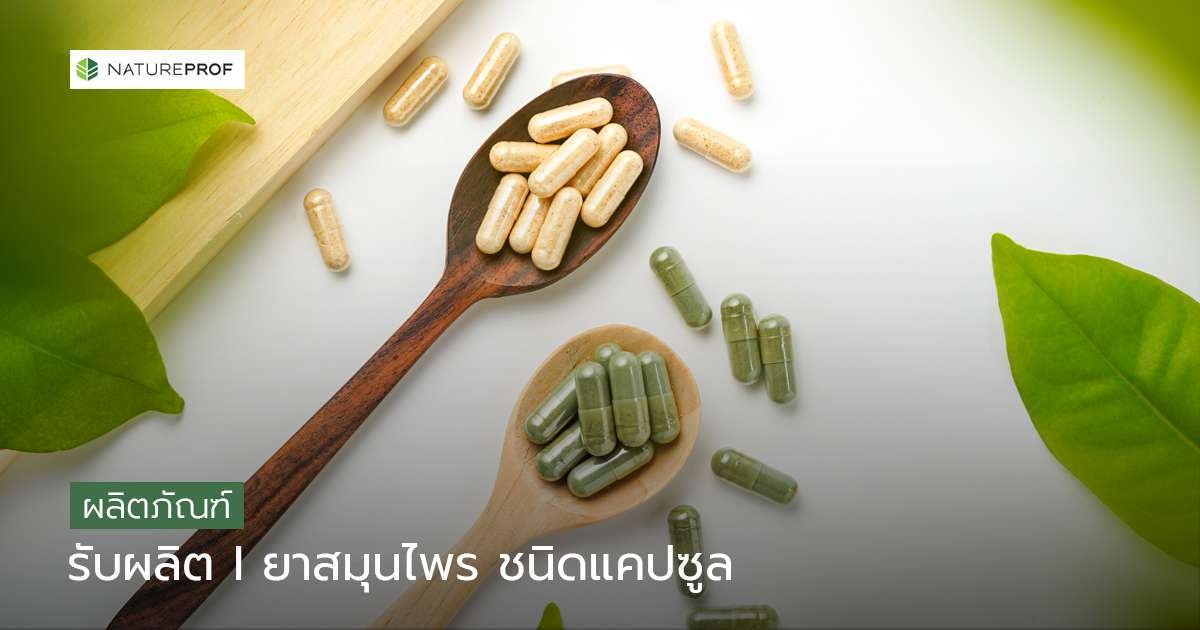 รับผลิตยาสมุนไพรชนิดแคปซูล